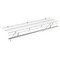 White Wall-Mounted Closet Shelf Metal Wire 48in with Hanging Rod